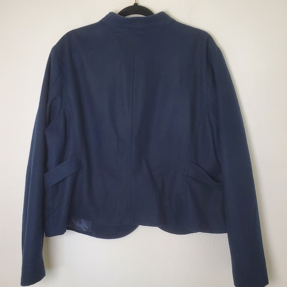 Old Navy Women's Blue Wool Blend Jacket Short Coat Size XXL - Picture 8 of 13